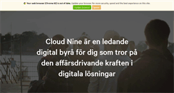 Desktop Screenshot of cloudnine.se
