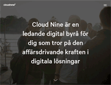 Tablet Screenshot of cloudnine.se